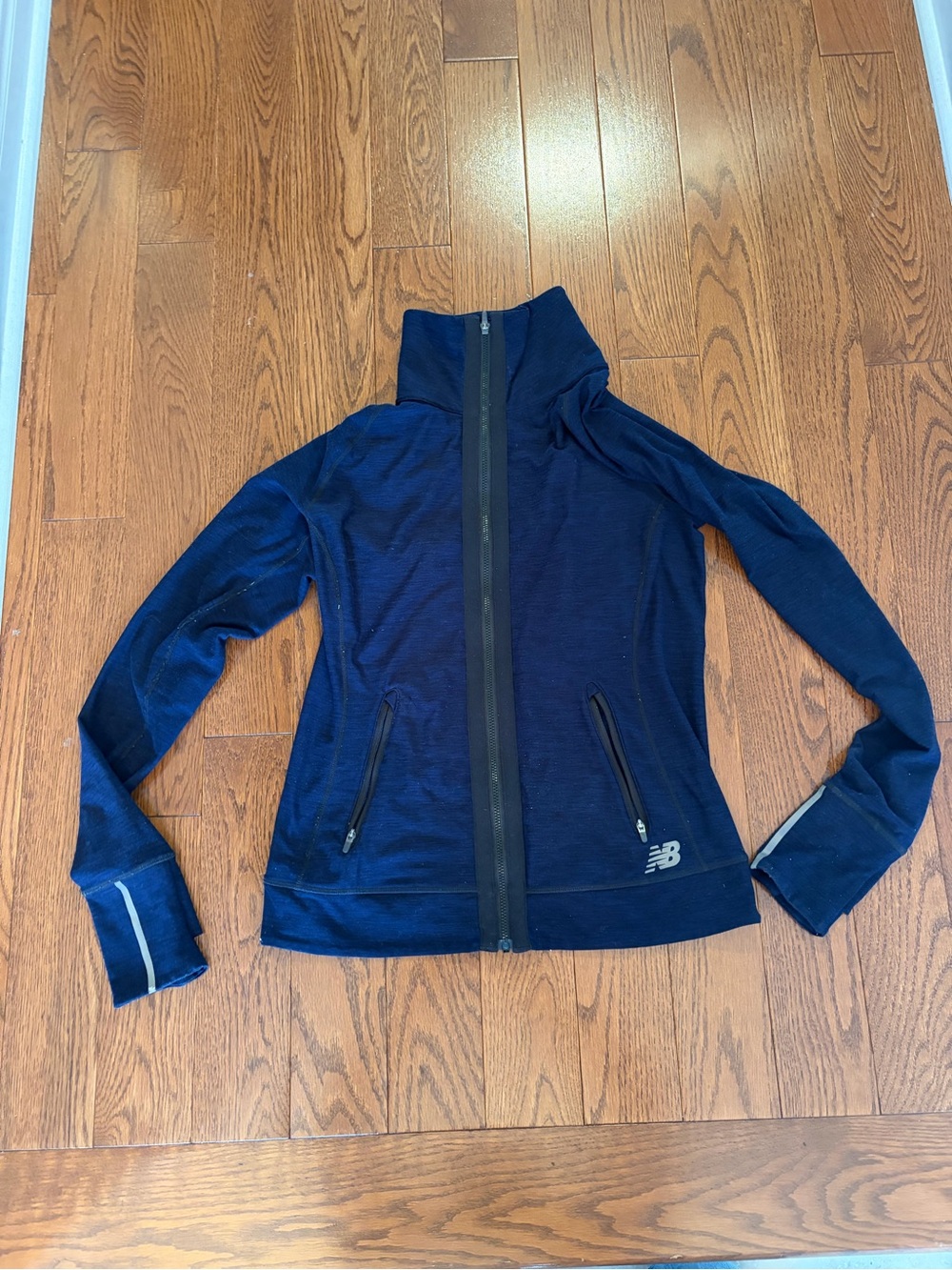 New Balance Navy Zip-Front Utility Jacket DryFit